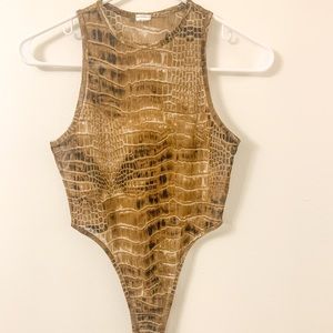 Crocodile bodysuit